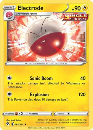 Electrode 88/264 - SWSH08 Fusion Strike Reverse Holofoil