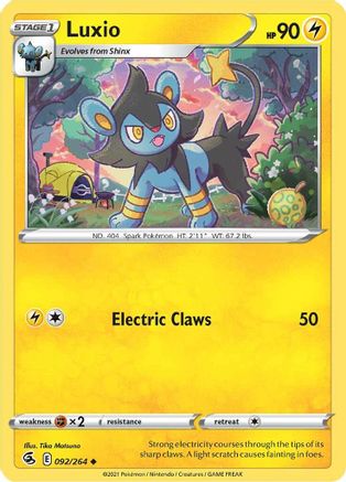 Luxio 92/264 - SWSH08 Fusion Strike