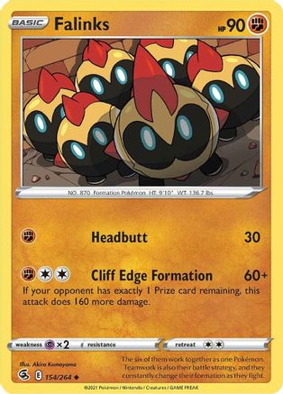 Falinks (154) 154/264 - SWSH08 Fusion Strike Reverse Holofoil