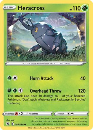 Heracross 8/189 - SWSH10 Astral Radiance