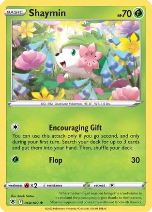 Shaymin 14/189 - SWSH10 Astral Radiance Reverse Holofoil