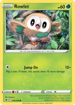 Rowlet 19/189 - SWSH10 Astral Radiance