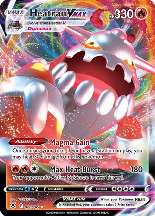 Heatran VMAX 26/189 - SWSH10 Astral Radiance Holofoil