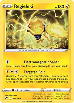 Regieleki 51/189 - SWSH10 Astral Radiance Reverse Holofoil