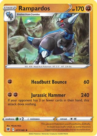 Rampardos 77/189 - SWSH10 Astral Radiance Holofoil
