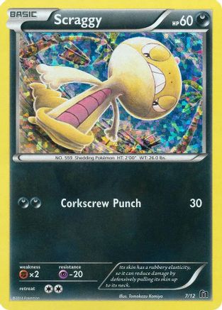 Scraggy - 7/12 7/12 - McDonalds Promos 2016 Holofoil