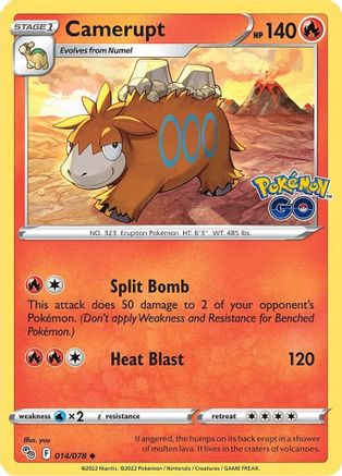 Camerupt 14/78 - Pokemon GO