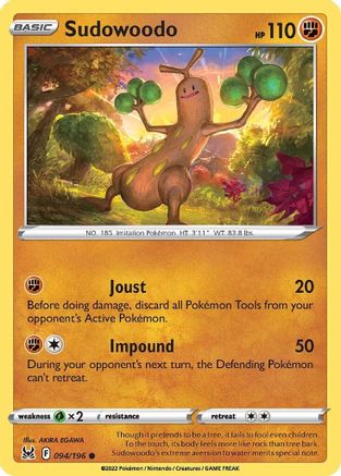 Sudowoodo 94/196 - SWSH11 Lost Origin