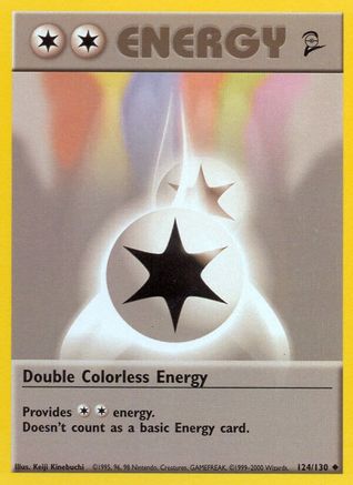 Double Colorless Energy 124/130 - Base Set 2