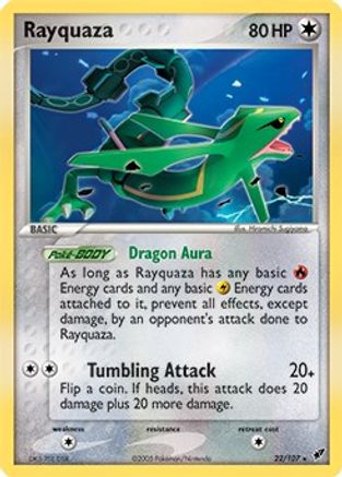 Rayquaza - 22/107 22 - Deck Exclusives Holofoil