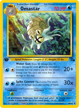 Omastar 40/62 - Fossil 1st Edition