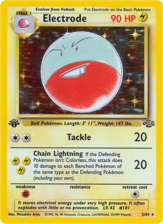 Electrode (2) 2/64 - Jungle 1st Edition Holofoil