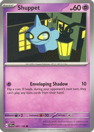 Shuppet 87 - SV01 Scarlet & Violet Base Set Reverse Holofoil
