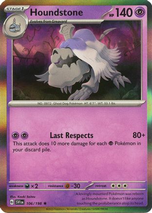 Houndstone 106 - SV01 Scarlet & Violet Base Set Reverse Holofoil