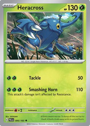 Heracross - 006/193 6 - SV02 Paldea Evolved Reverse Holofoil