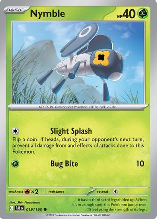 Nymble - 019/193 19 - SV02 Paldea Evolved Reverse Holofoil