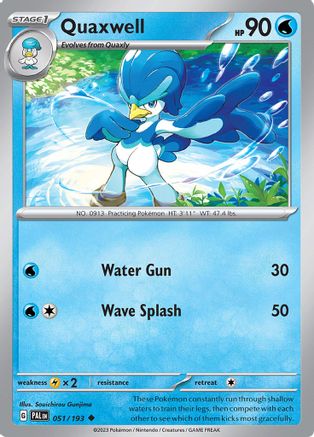 Quaxwell - 051/193 51 - SV02 Paldea Evolved Reverse Holofoil