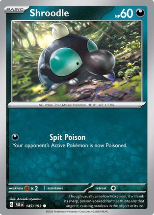 Shroodle - 145/193 145 - SV02 Paldea Evolved