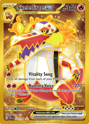 Skeledirge ex - 272/193 272 - SV02 Paldea Evolved Holofoil