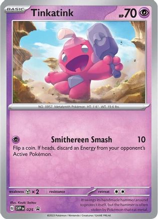 Tinkatink - 025 (Cosmo Holofoil) 25 - SV Scarlet & Violet Promo Cards Holofoil