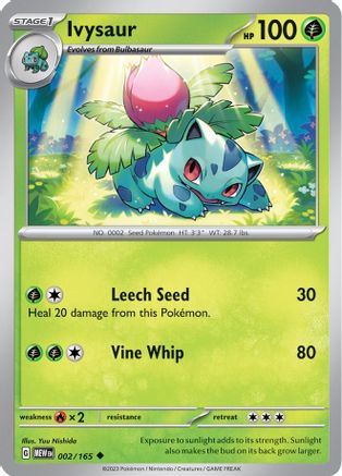 Ivysaur - 002/165 2 - SV Scarlet & Violet 151