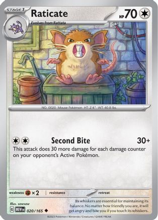 Raticate 20 - SV Scarlet & Violet 151