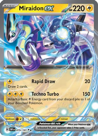 Miraidon ex 79 - SV03 Obsidian Flames Holofoil