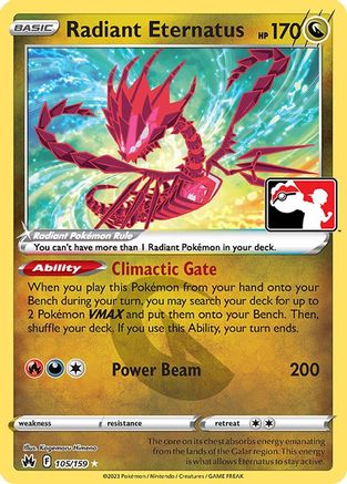 Radiant Eternatus 105 - Prize Pack Series Cards Holofoil