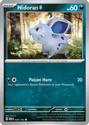 Nidoran F 29 - SV Scarlet & Violet 151 Reverse Holofoil