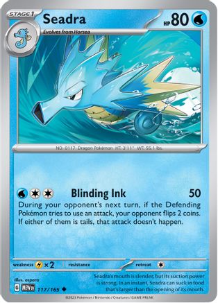 Seadra 117 - SV Scarlet & Violet 151 Reverse Holofoil