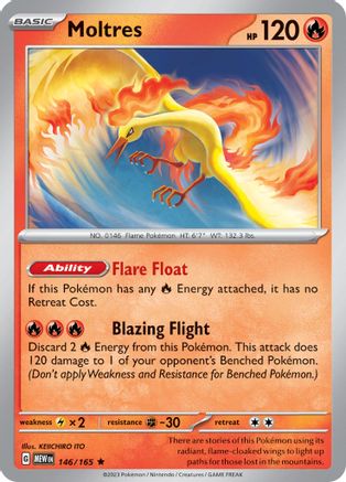 Moltres 146 - SV Scarlet & Violet 151 Holofoil