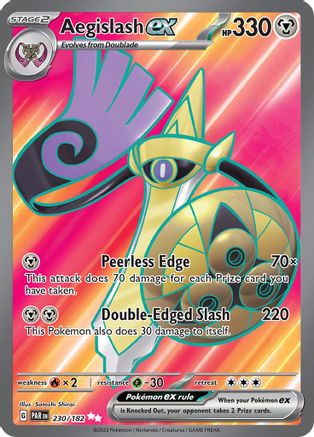 Aegislash ex - 230/182 230 - SV04 Paradox Rift Holofoil