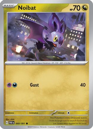 Noibat - 068/091 68 - SV Paldean Fates Reverse Holofoil