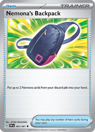 Nemona's Backpack 83 - SV Paldean Fates Reverse Holofoil