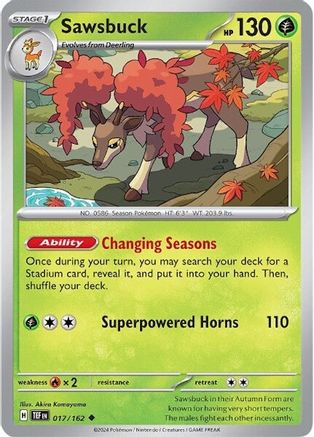 Sawsbuck - 017/162 17 - SV05 Temporal Forces