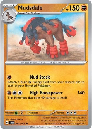 Mudsdale - 092/162 92 - SV05 Temporal Forces Reverse Holofoil