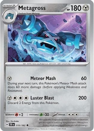 Metagross - 115/162 115 - SV05 Temporal Forces Reverse Holofoil