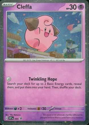 Cleffa - 095 95 - SV Scarlet & Violet Promo Cards Holofoil