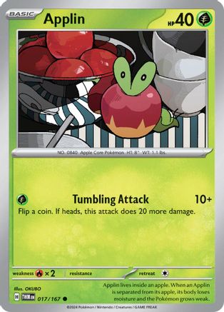 Applin - 017/167 17 - SV06 Twilight Masquerade Reverse Holofoil