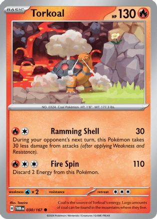 Torkoal - 030/167 30 - SV06 Twilight Masquerade Reverse Holofoil