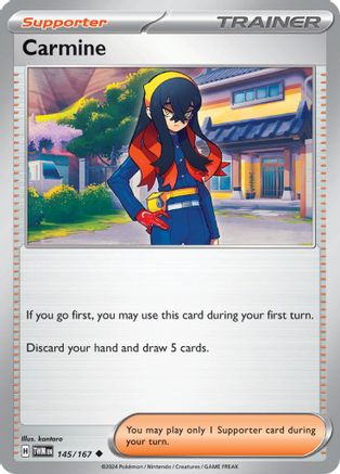Carmine - 145/167 145 - SV06 Twilight Masquerade Reverse Holofoil