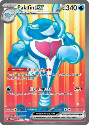 Palafin ex - 193/167 193 - SV06 Twilight Masquerade Holofoil