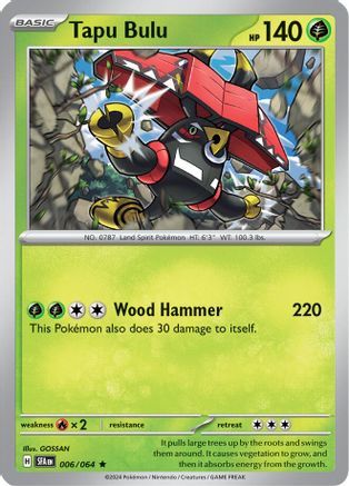 Tapu Bulu - 006/064 6 - SV Shrouded Fable Reverse Holofoil