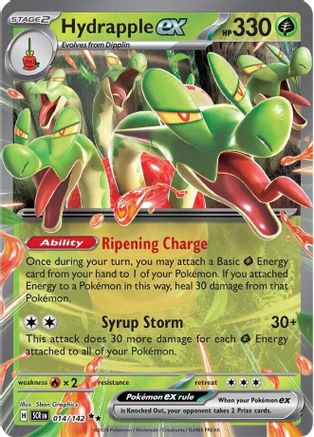 Hydrapple ex - 014/142 14 - SV07 Stellar Crown Holofoil