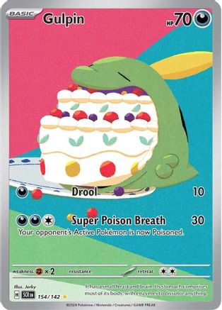 Gulpin - 154/142 154 - SV07 Stellar Crown Holofoil