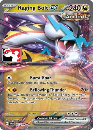Raging Bolt ex - 123/162 123 - Prize Pack Series Cards Holofoil