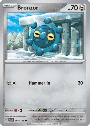 Bronzor 66 - SV Prismatic Evolutions Reverse Holofoil