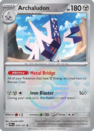 Archaludon (Poke Ball Pattern) 70 - SV Prismatic Evolutions Holofoil