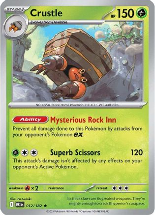 Crustle - 012/182 12 - SV10 Destined Rivals Holofoil
