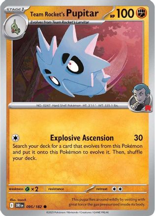 Team Rocket's Pupitar 95 - SV10 Destined Rivals